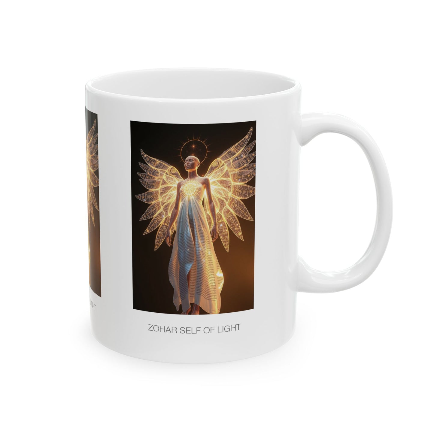 Angel-Inspired Inspirational Ceramic Mug | Perfect Gift for Tea Lovers, Fairy Fans, Home Decor, Meditation, ZO'HAR Self of Light