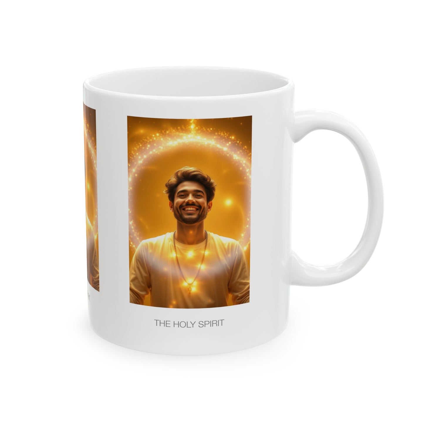 Glowing Spirit Mug - Empowering Ceramic Coffee Cup, Spiritual Gift, Inspirational Drinkware, Meditation Mug, 11oz 15oz