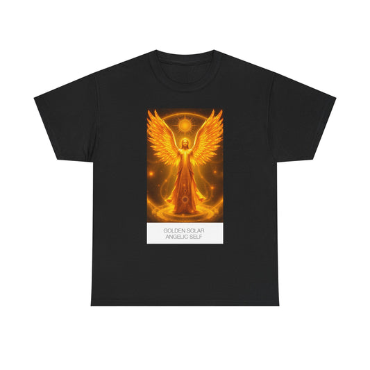 Angelic Self Graphic Tee, Spiritual T-Shirt, Gift for Angel Lovers, Positive Vibe Cotton Tee, Unisex Apparel for Mindfulness