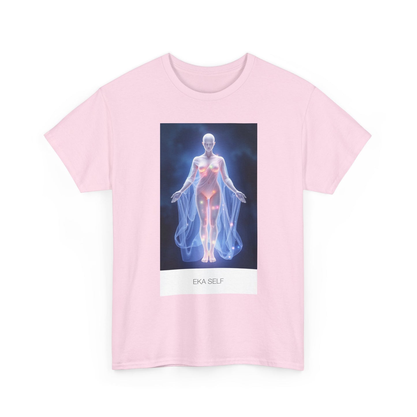 Ethereal Spirit Tee, Unisex Heavy Cotton Tee, Spiritual Gift, Chakra Shirt, Wellness Wear, Metaphysical Art Tee