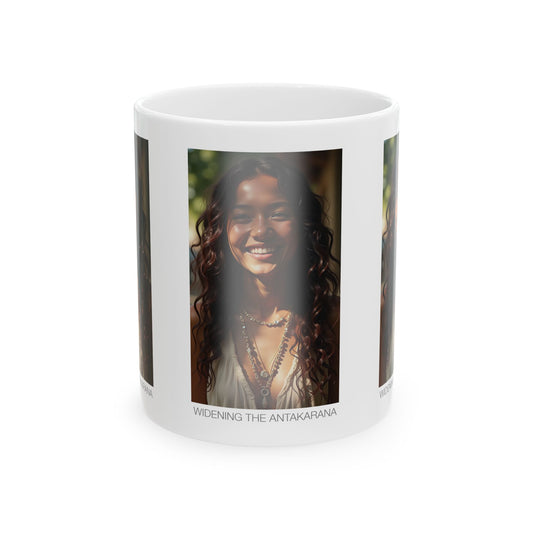 Widening the Antakarana Ceramic Mug – Inspirational Coffee Cup for Mindfulness, Meditation, Self-Care, Gift for Her, Unique Home Decor