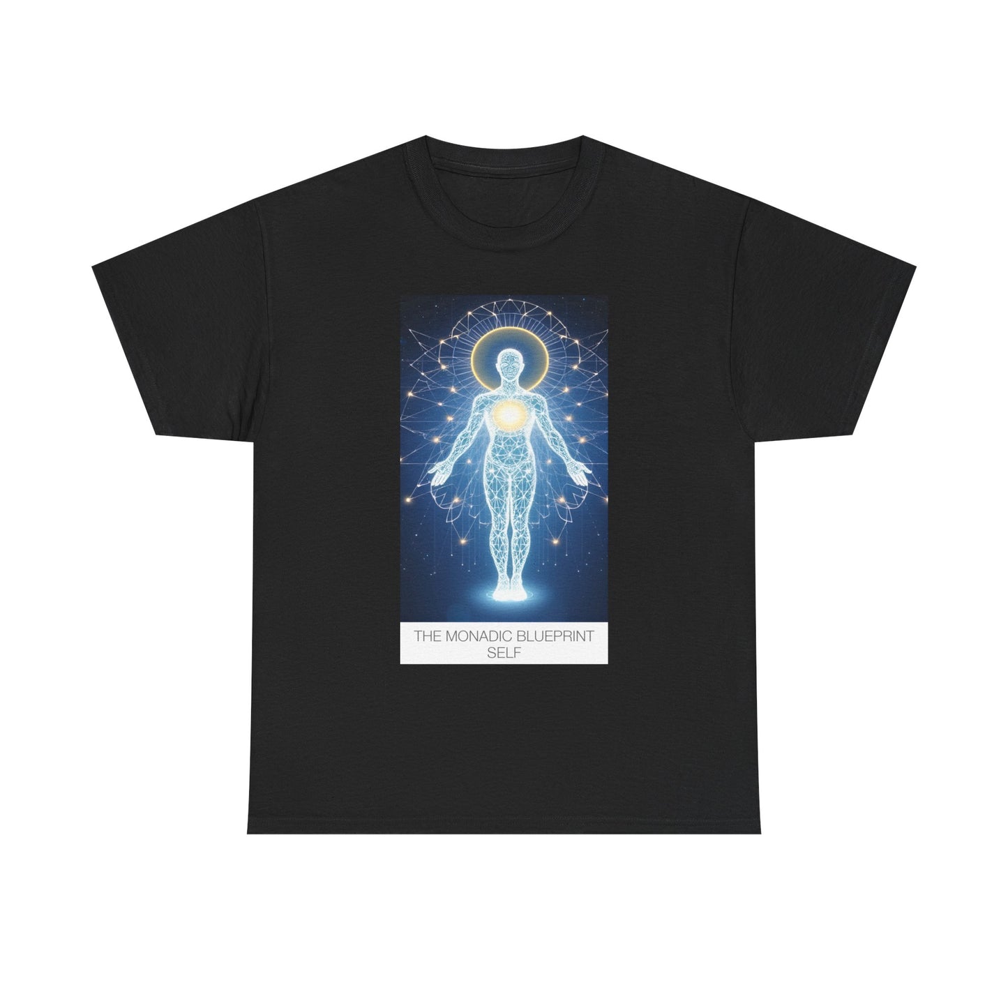 Cosmic Blueprint Tee - Spiritual Heavy Cotton Shirt, Unisex Graphic Tee, Meditation Apparel, Gift for Yogis