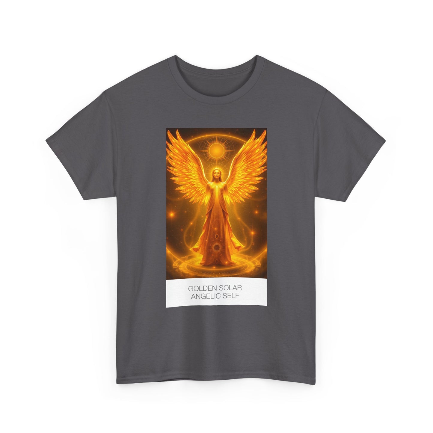 Angelic Self Graphic Tee, Spiritual T-Shirt, Gift for Angel Lovers, Positive Vibe Cotton Tee, Unisex Apparel for Mindfulness