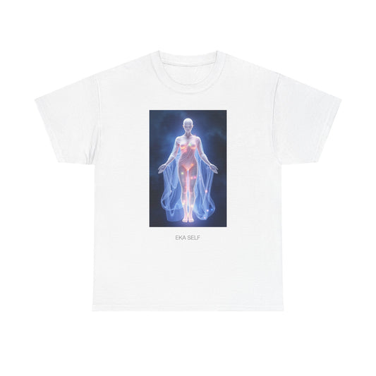 Ethereal Spirit Tee, Unisex Heavy Cotton Tee, Spiritual Gift, Chakra Shirt, Wellness Wear, Metaphysical Art Tee