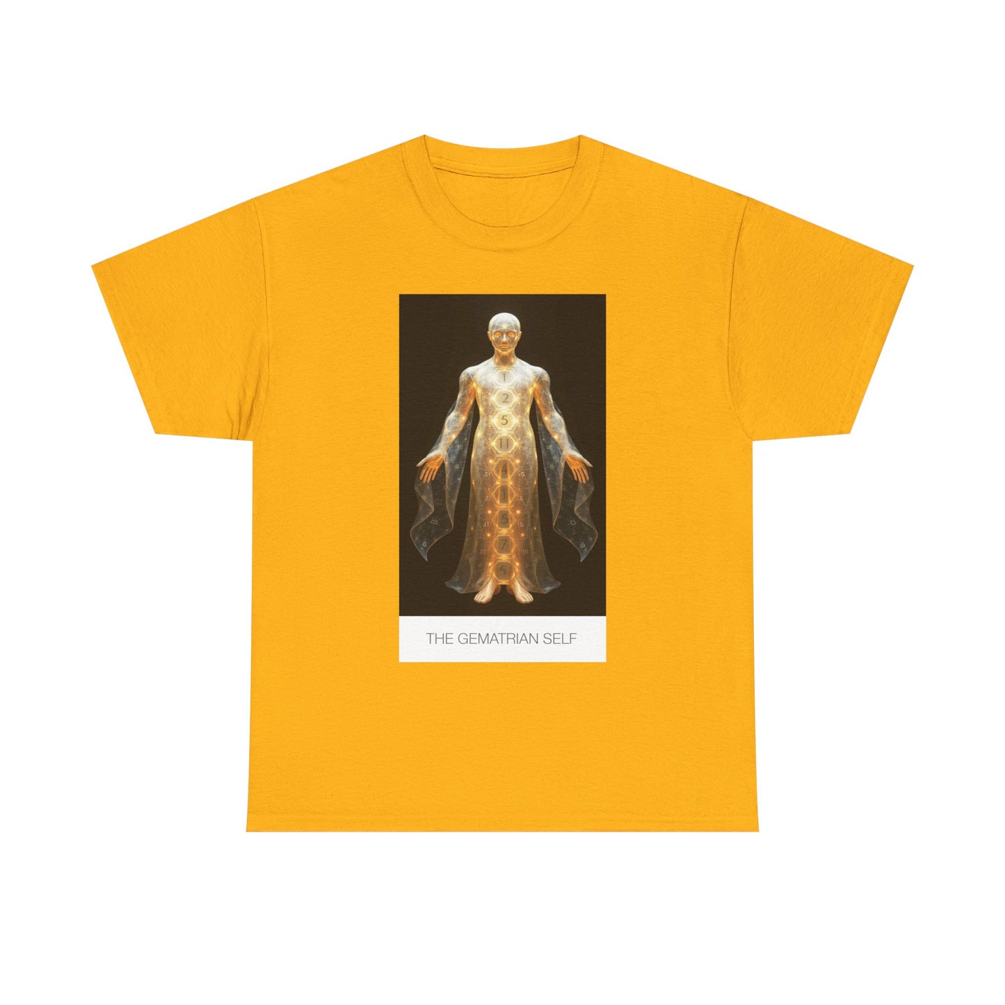 Celestial Self Tee | Unisex Heavy Cotton T-Shirt, Cosmic Graphic Shirt, Spiritual Wear, Unique Gift, Everyday Comfort