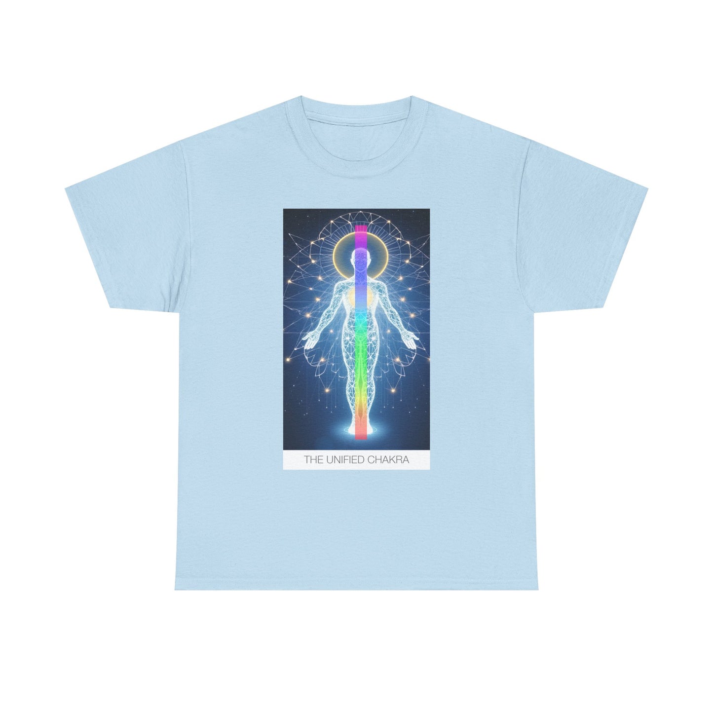 Chakra Energy Unisex Tee, Spiritual T-Shirt, Meditation Gear, Yoga Apparel, Gifts for Wellness, Chakra Art Tee