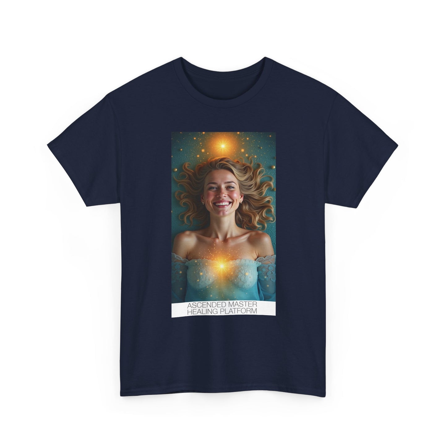 Healing Energy Tee - Unisex Cotton T-Shirt for Wellness, Meditation, Spiritual Journey, Gift for Holistic Health Enthusiasts