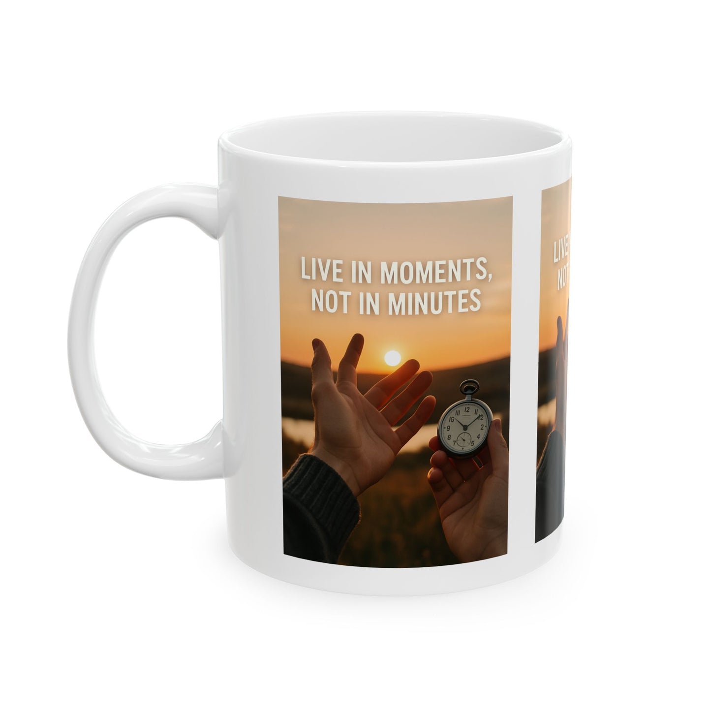 Inspirational Ceramic Mug - "Live in Moments, Not in Minutes" - Perfect for Coffee Lovers, Gift for Friend, Motivational Mug, Relaxing [...]