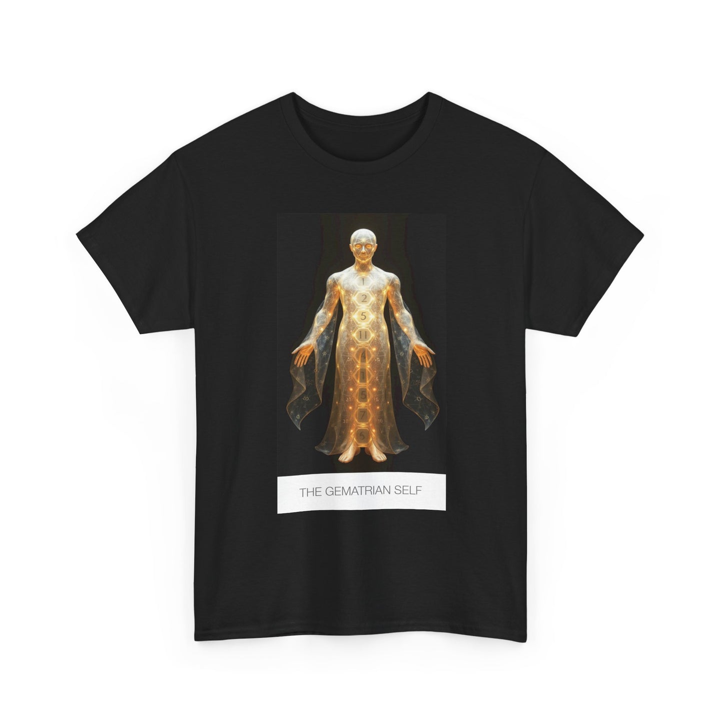 Celestial Self Tee | Unisex Heavy Cotton T-Shirt, Cosmic Graphic Shirt, Spiritual Wear, Unique Gift, Everyday Comfort