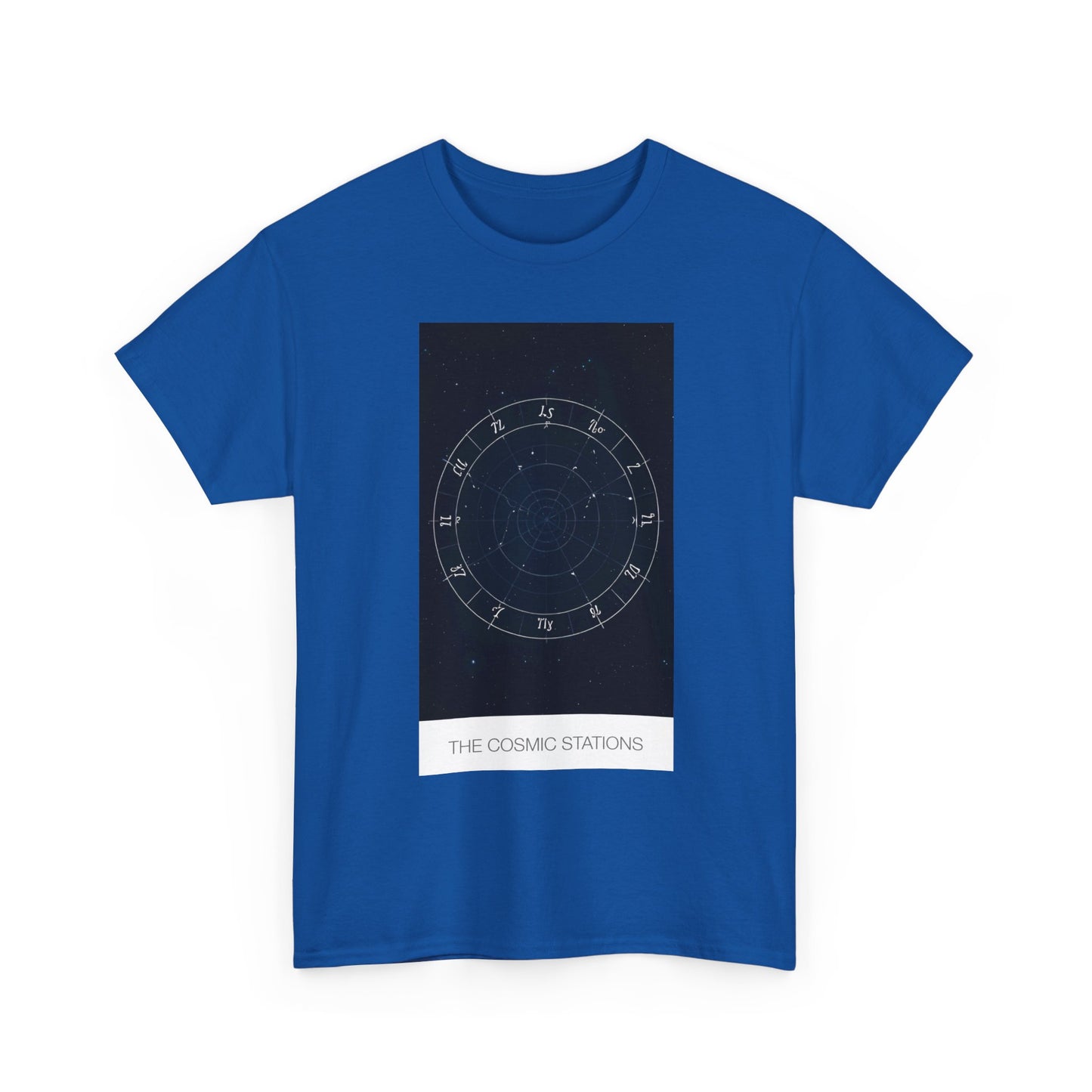 Cosmic Stations Tee, Unisex Cotton Shirt, Zodiac Graphic Top, Astrology Gift, Horoscope Apparel, Space Lover T-Shirt