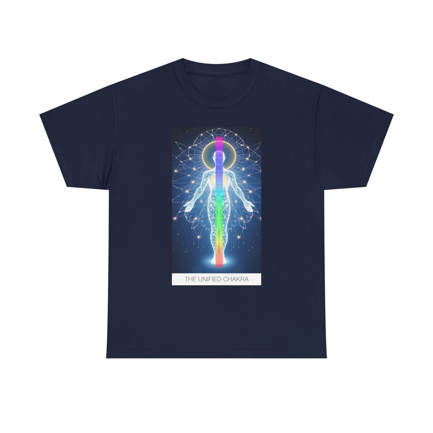 Chakra Energy Unisex Tee, Spiritual T-Shirt, Meditation Gear, Yoga Apparel, Gifts for Wellness, Chakra Art Tee