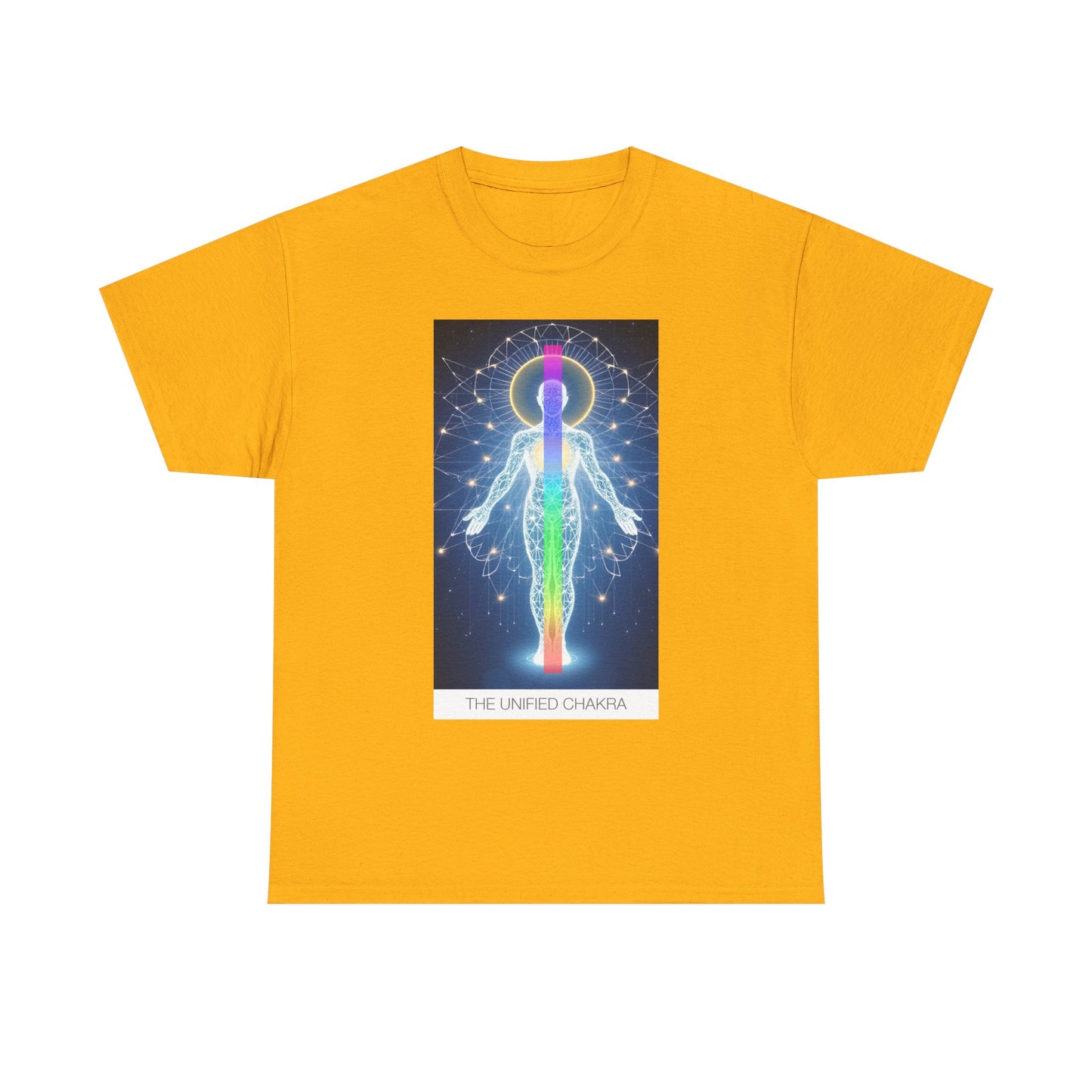 Chakra Energy Unisex Tee, Spiritual T-Shirt, Meditation Gear, Yoga Apparel, Gifts for Wellness, Chakra Art Tee
