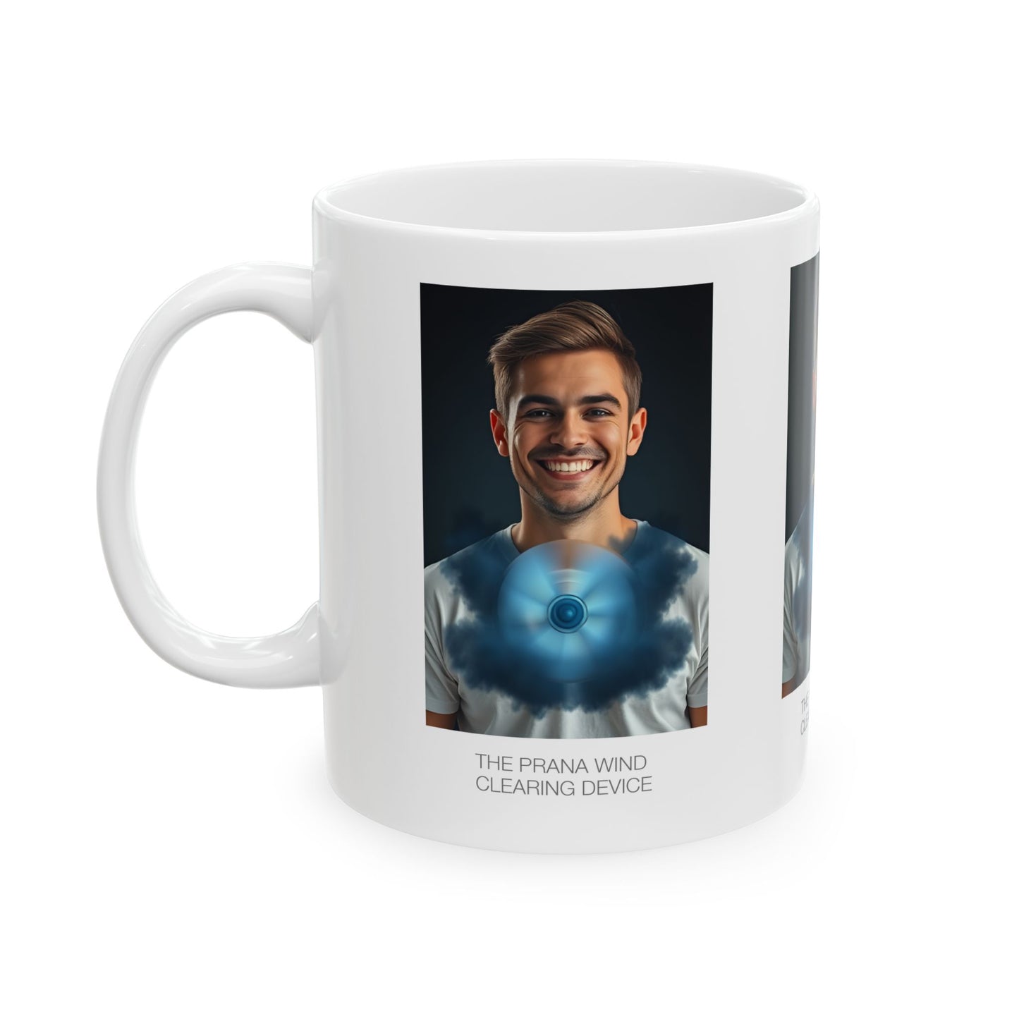 Prana Wind Ceramic Mug, Motivational Coffee Cup, Perfect Gift for Wellness Lovers, Unique Home Decor, Inspirational Mug