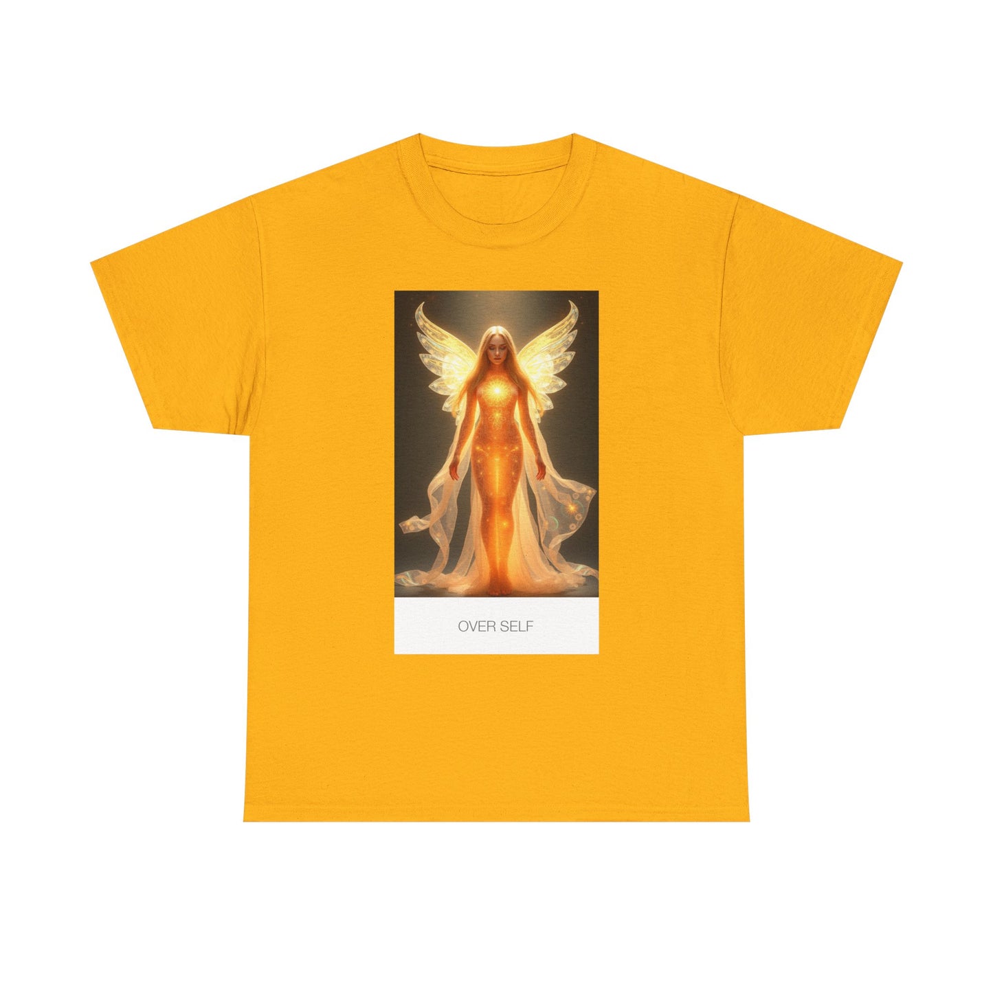 Celestial Self Unisex Heavy Cotton Tee, Inspirational Shirt, Angel Graphic Tee, Spiritual Apparel, Gift for Believers, Unique Casual Wear