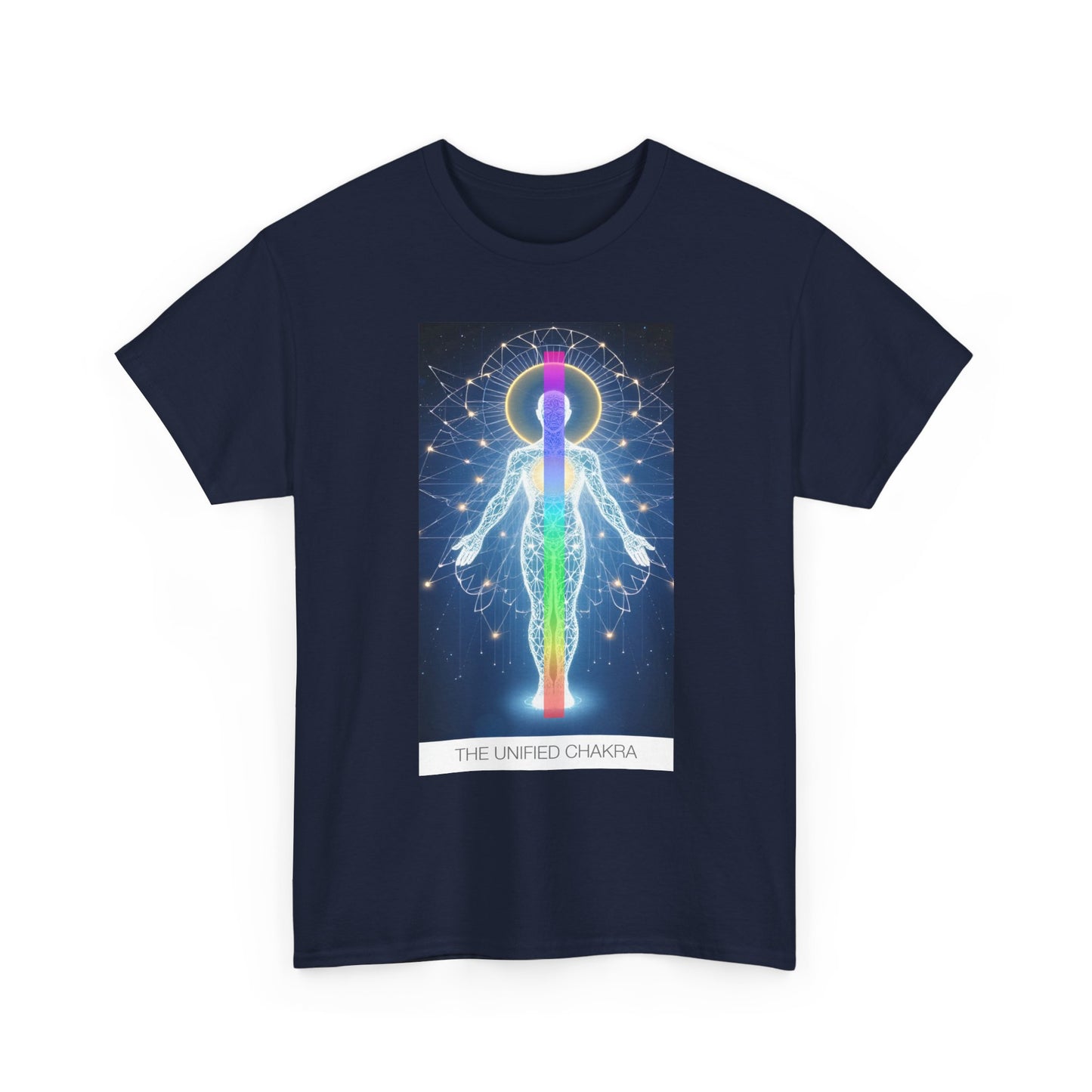 Chakra Energy Unisex Tee, Spiritual T-Shirt, Meditation Gear, Yoga Apparel, Gifts for Wellness, Chakra Art Tee