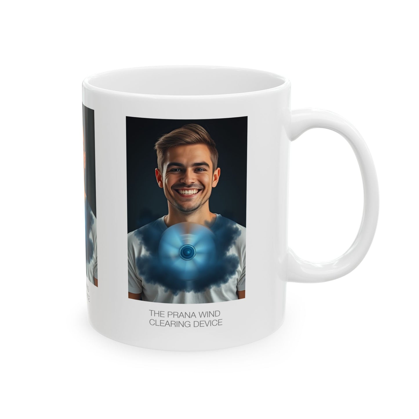 Prana Wind Ceramic Mug, Motivational Coffee Cup, Perfect Gift for Wellness Lovers, Unique Home Decor, Inspirational Mug