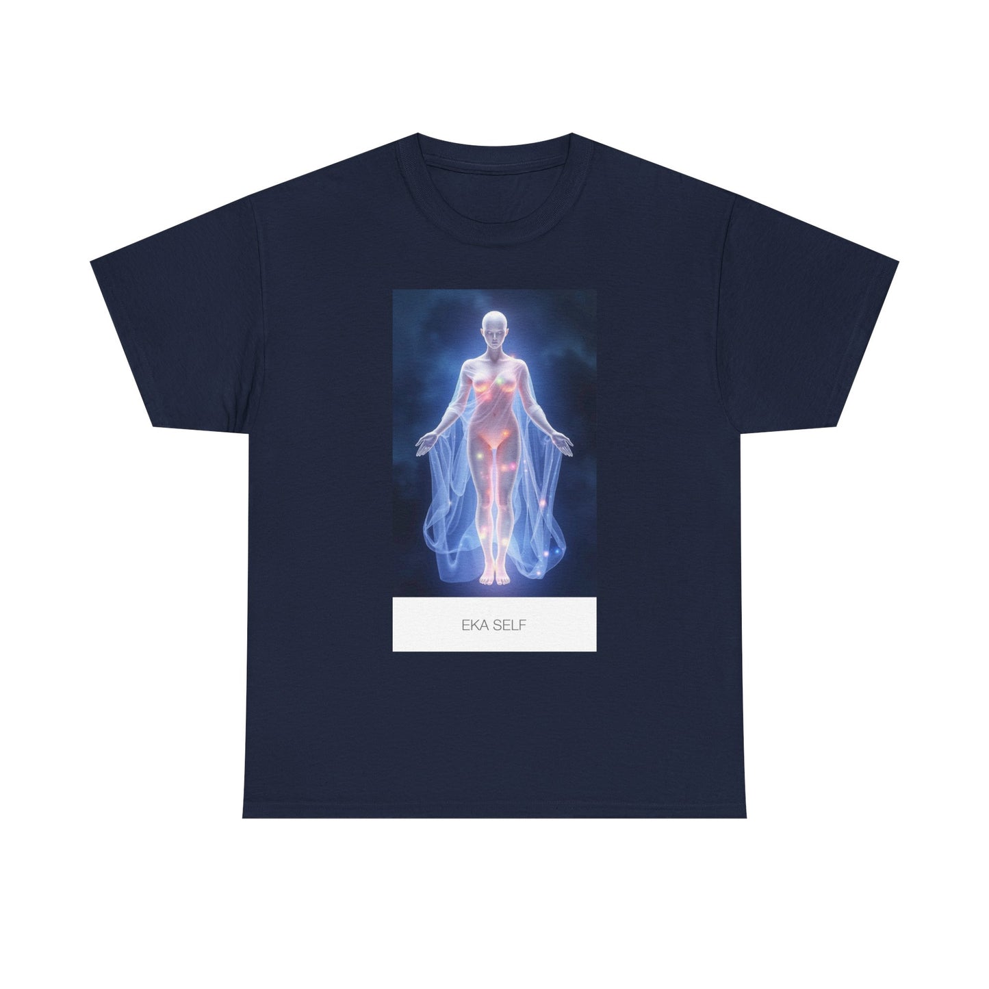 Ethereal Spirit Tee, Unisex Heavy Cotton Tee, Spiritual Gift, Chakra Shirt, Wellness Wear, Metaphysical Art Tee