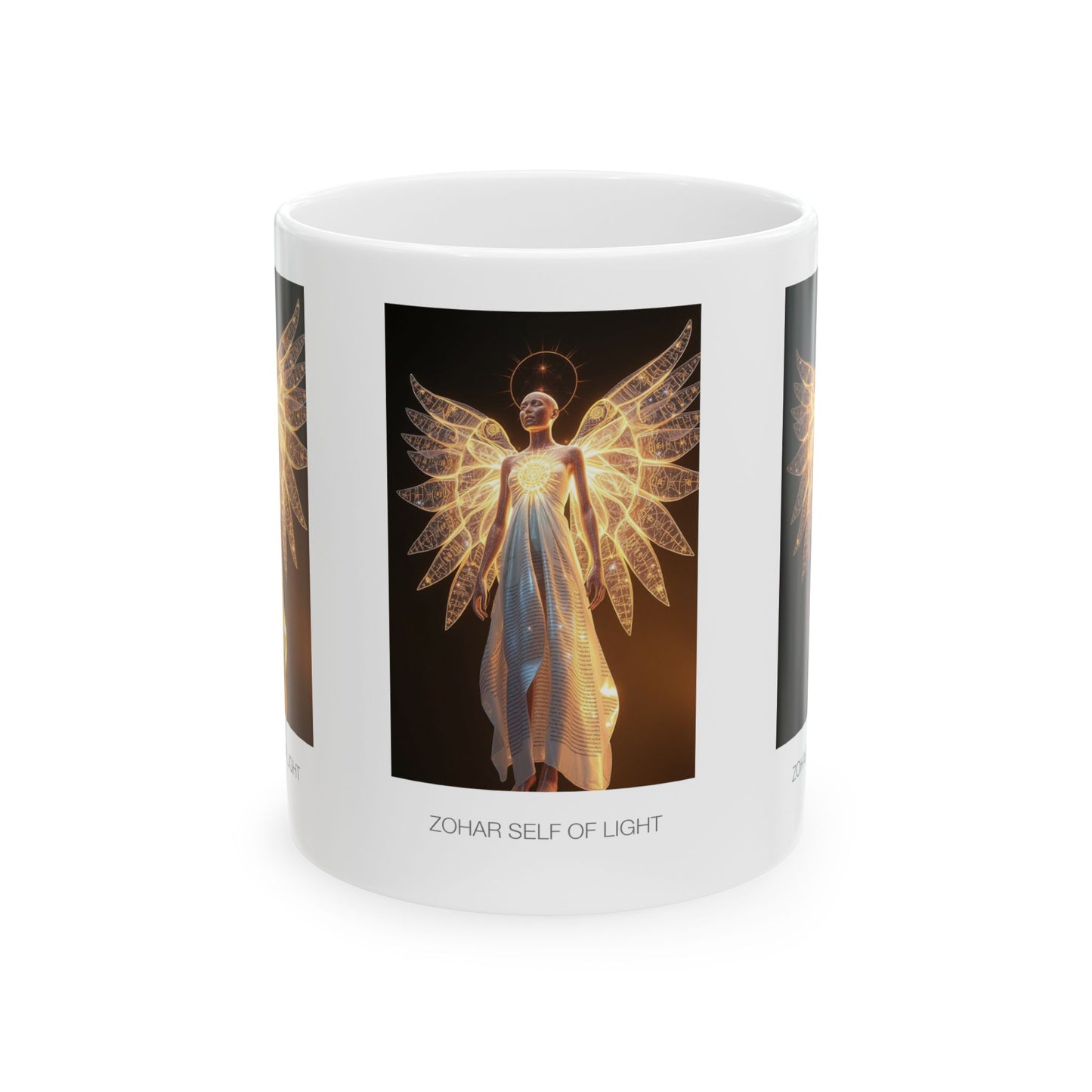 Angel-Inspired Inspirational Ceramic Mug | Perfect Gift for Tea Lovers, Fairy Fans, Home Decor, Meditation, ZO'HAR Self of Light