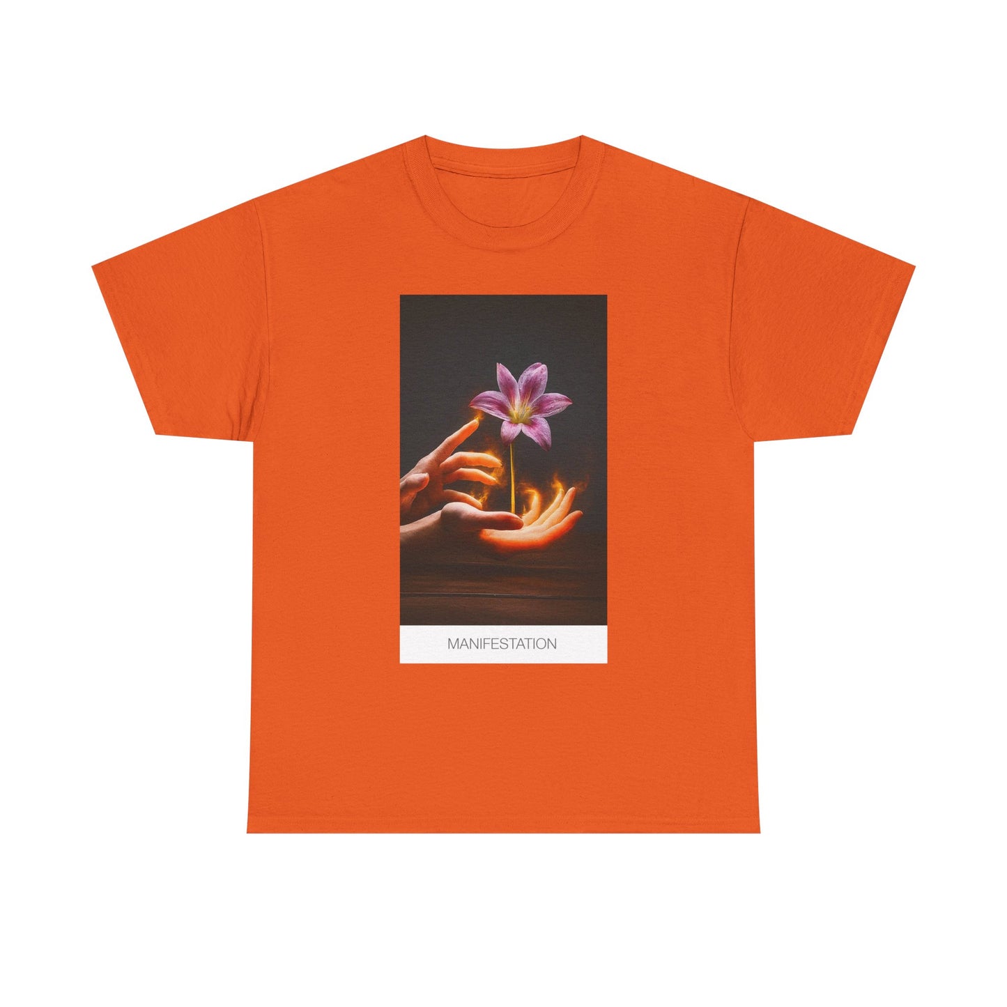 Manifestation Unisex Heavy Cotton Tee, Inspirational Shirt, Spiritual Gift, Positive Energy, Affirmation T-Shirt, Mindfulness Apparel