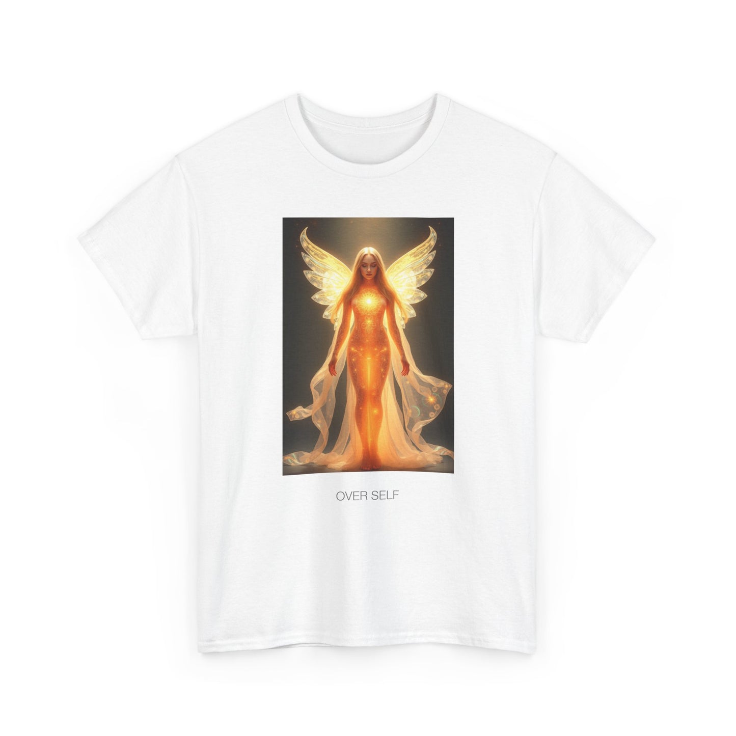 Celestial Self Unisex Heavy Cotton Tee, Inspirational Shirt, Angel Graphic Tee, Spiritual Apparel, Gift for Believers, Unique Casual Wear