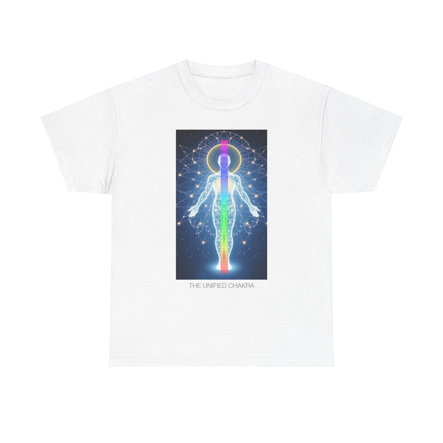 Chakra Energy Unisex Tee, Spiritual T-Shirt, Meditation Gear, Yoga Apparel, Gifts for Wellness, Chakra Art Tee