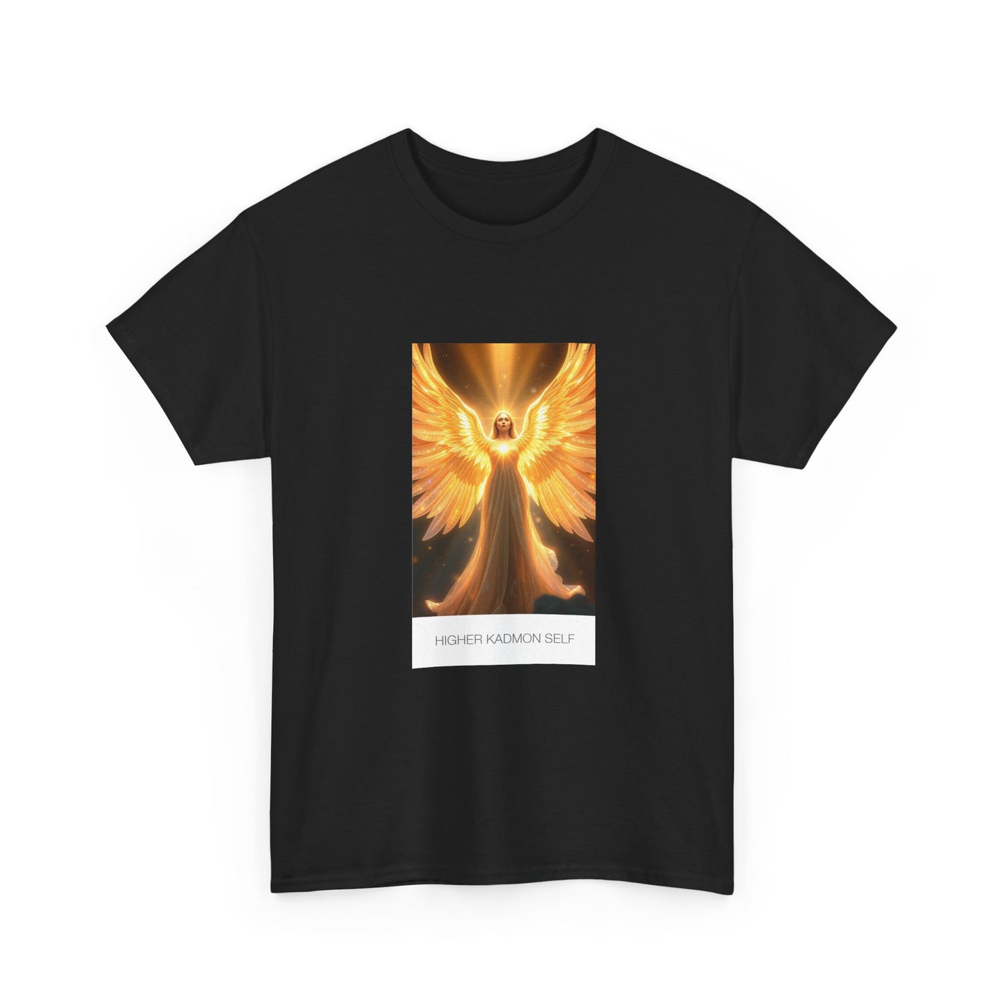 Angel Wings Unisex Heavy Cotton Tee | Spiritual Gift, Casual Wear, Festival Shirt, Inspirational Gift, Daily Comfort