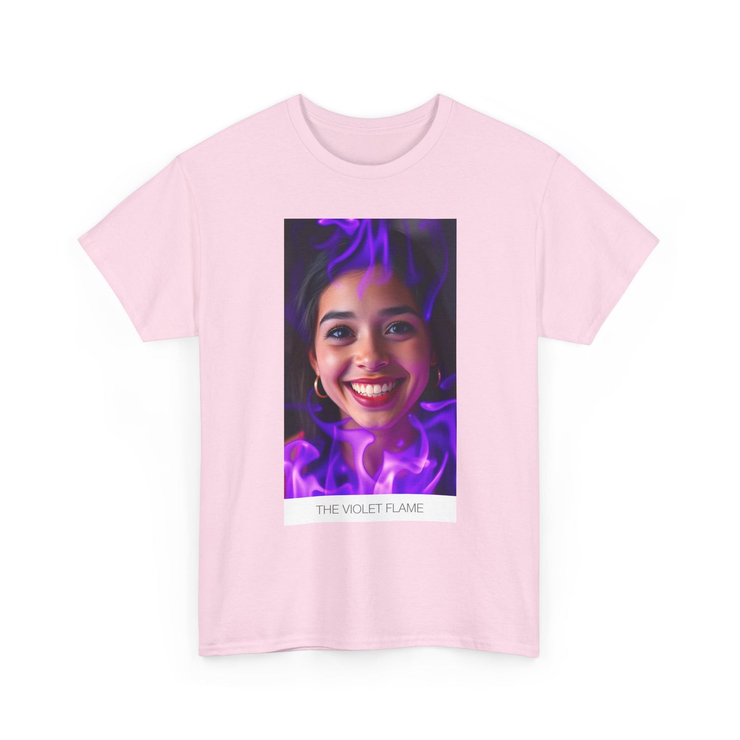 Violet Flame Graphic Tee, Unisex T-Shirt, Casual Wear, Unique Gift, Trendy Streetwear, Colorful Art Tee