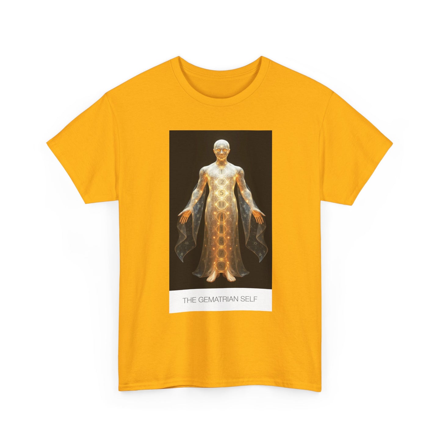 Celestial Self Tee | Unisex Heavy Cotton T-Shirt, Cosmic Graphic Shirt, Spiritual Wear, Unique Gift, Everyday Comfort