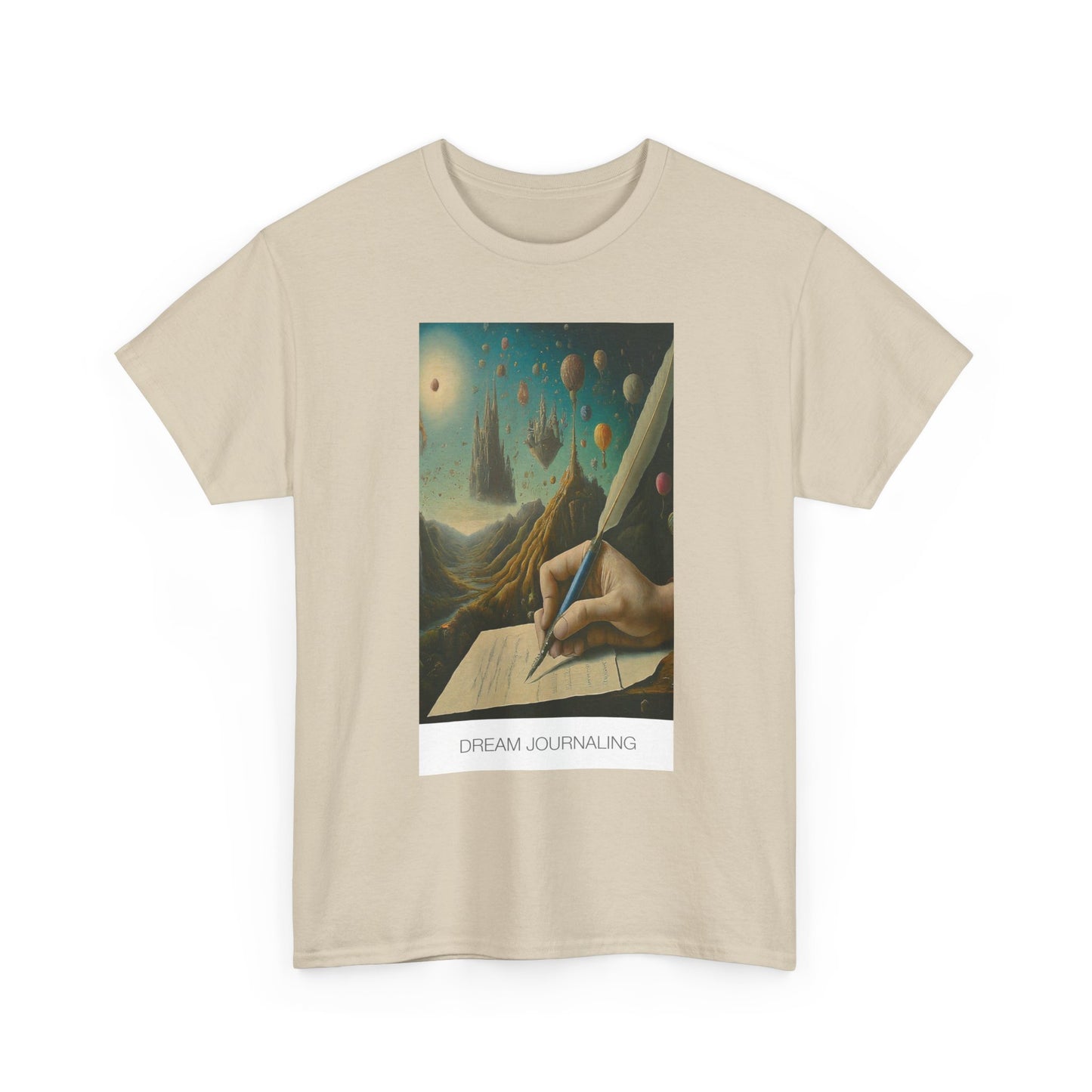 Dream Journaling Unisex Heavy Cotton Tee, Inspirational Tee, Creative Gift, Writing Shirt, Dreamer Apparel, Unique T-shirt