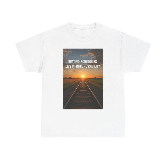 Inspirational Unisex Tee - Beyond Schedules Lies Infinite Possibility | Motivational Gift for Dreamers, Relaxed Fit, Everyday Wear, [...]