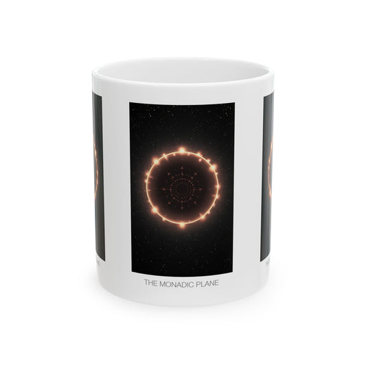 Cosmic Mandala Ceramic Mug, Astrology Gift, Celestial Decor, Space-Themed Cup, Unique Birthday Present