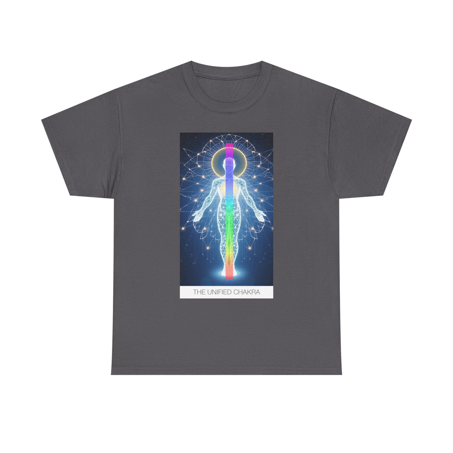Chakra Energy Unisex Tee, Spiritual T-Shirt, Meditation Gear, Yoga Apparel, Gifts for Wellness, Chakra Art Tee