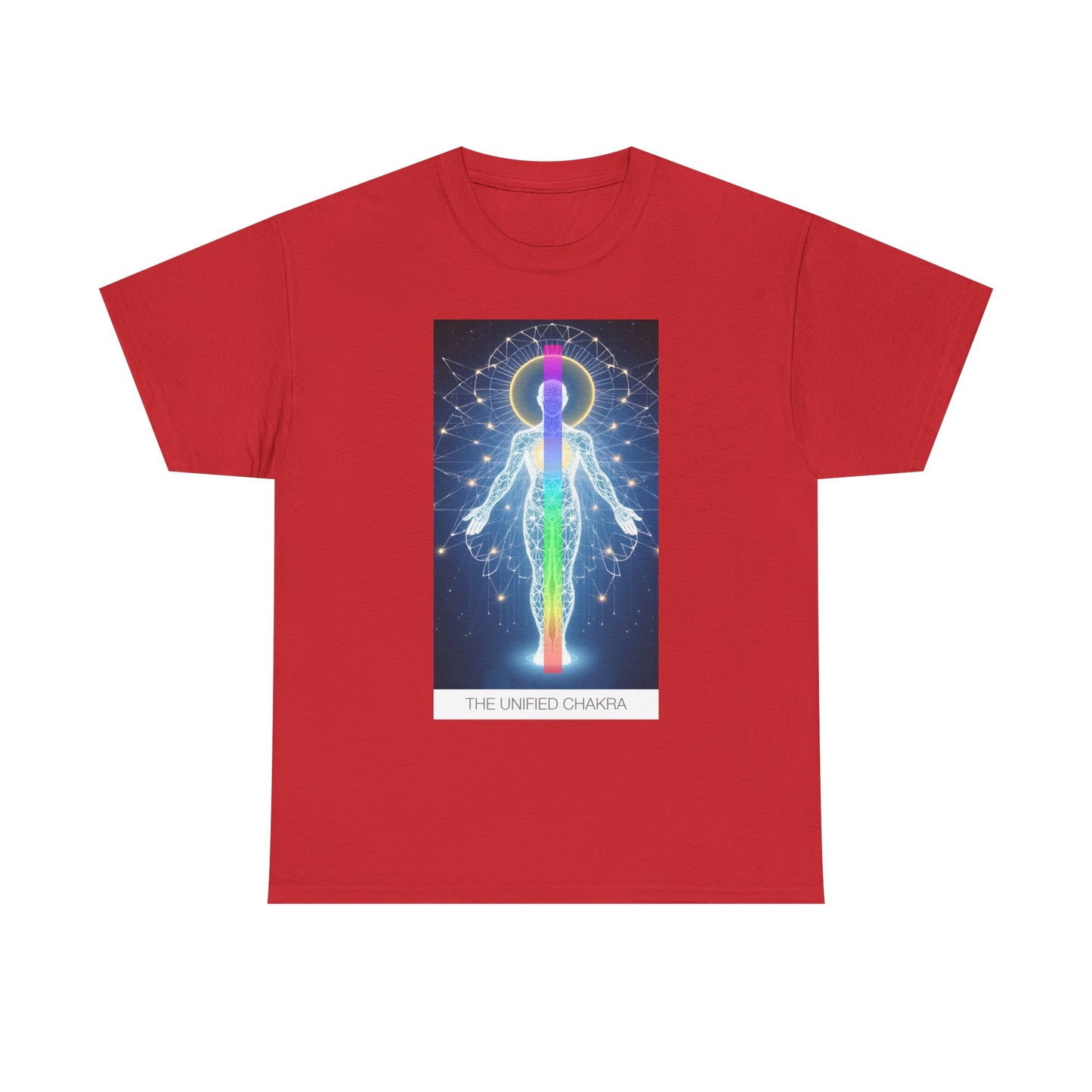 Chakra Energy Unisex Tee, Spiritual T-Shirt, Meditation Gear, Yoga Apparel, Gifts for Wellness, Chakra Art Tee