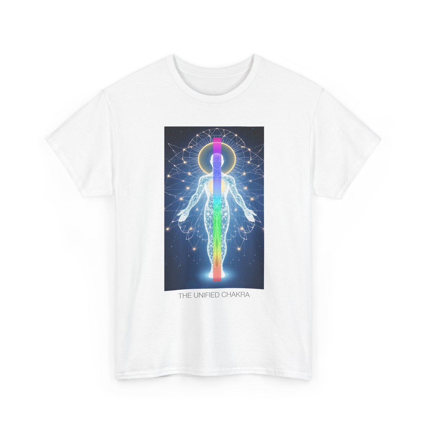 Chakra Energy Unisex Tee, Spiritual T-Shirt, Meditation Gear, Yoga Apparel, Gifts for Wellness, Chakra Art Tee