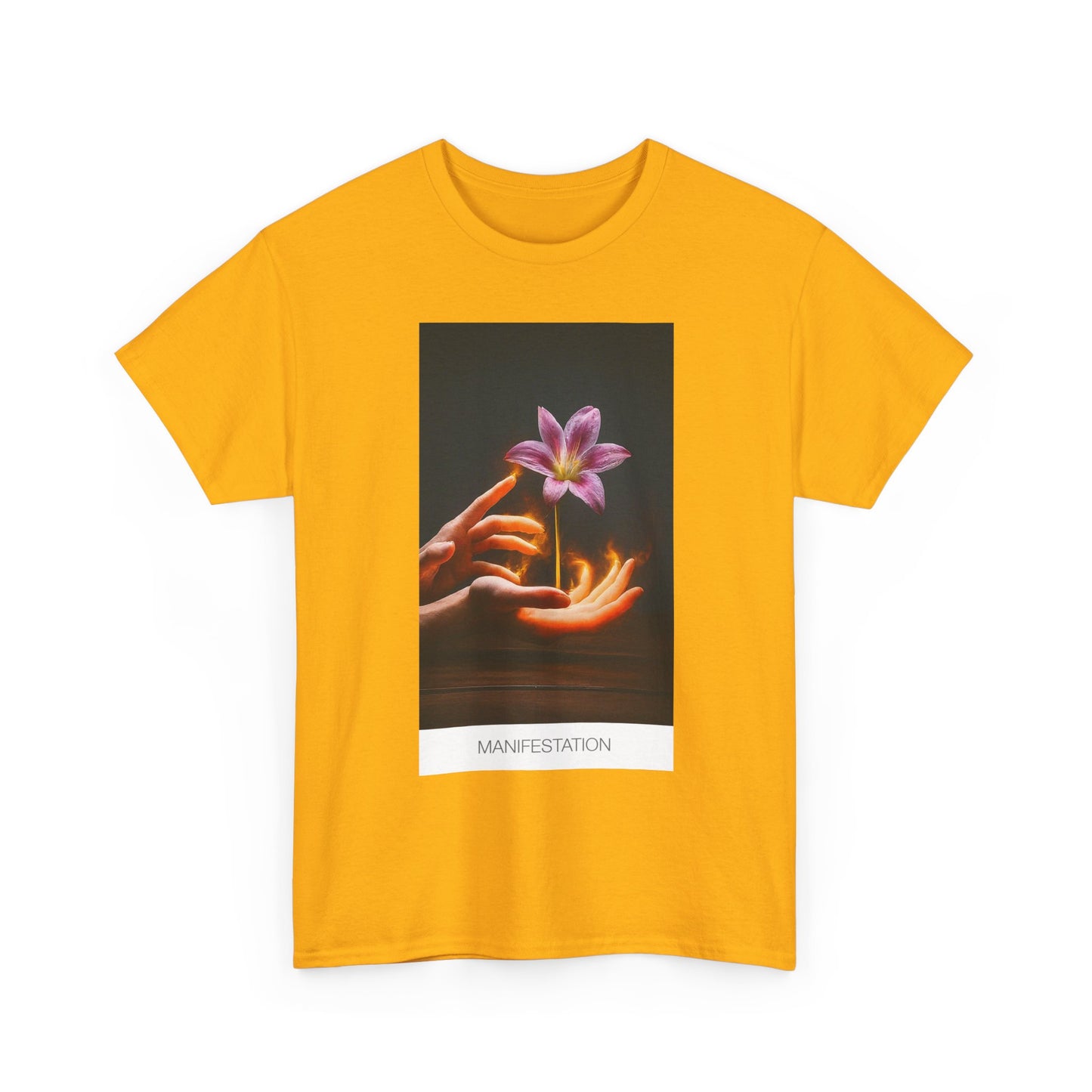 Manifestation Unisex Heavy Cotton Tee, Inspirational Shirt, Spiritual Gift, Positive Energy, Affirmation T-Shirt, Mindfulness Apparel