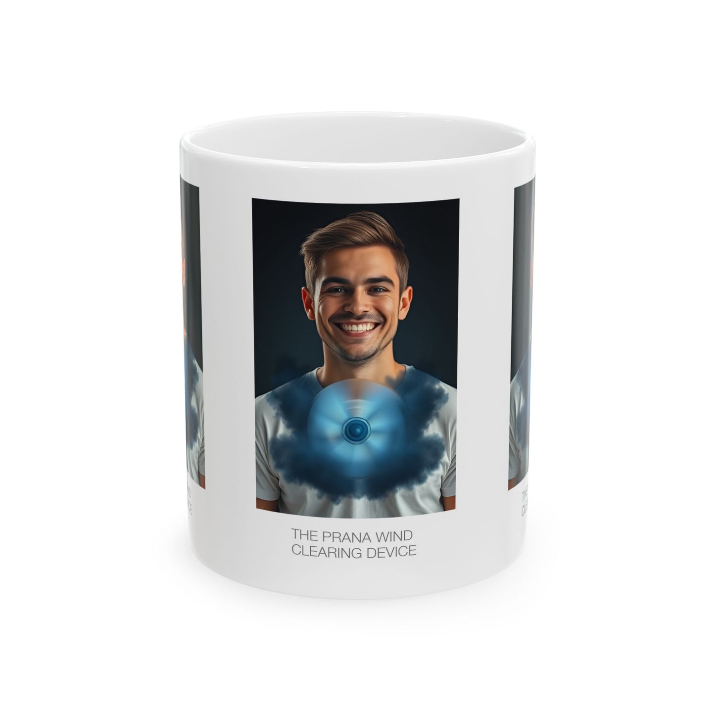 Prana Wind Ceramic Mug, Motivational Coffee Cup, Perfect Gift for Wellness Lovers, Unique Home Decor, Inspirational Mug