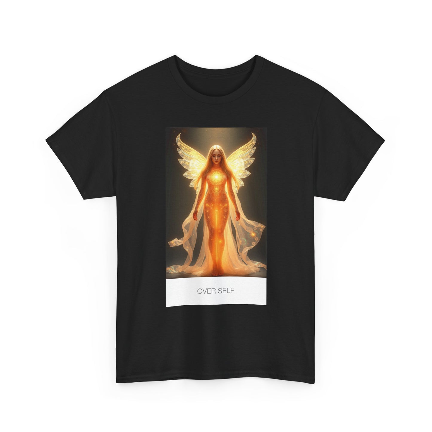 Celestial Self Unisex Heavy Cotton Tee, Inspirational Shirt, Angel Graphic Tee, Spiritual Apparel, Gift for Believers, Unique Casual Wear