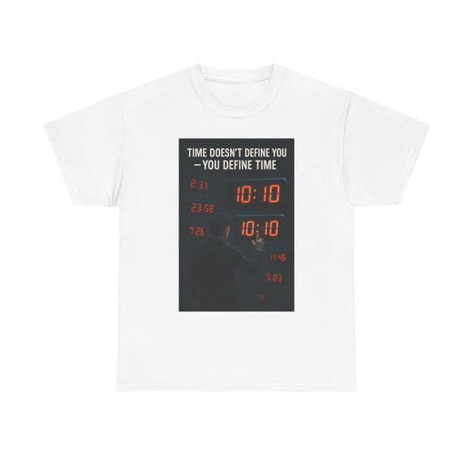 Inspirational Unisex Heavy Cotton Tee - Time Doesn't Define You, Motivational Shirt, Gift for Friends, Casual Wear, Encouragement Tee, [...]