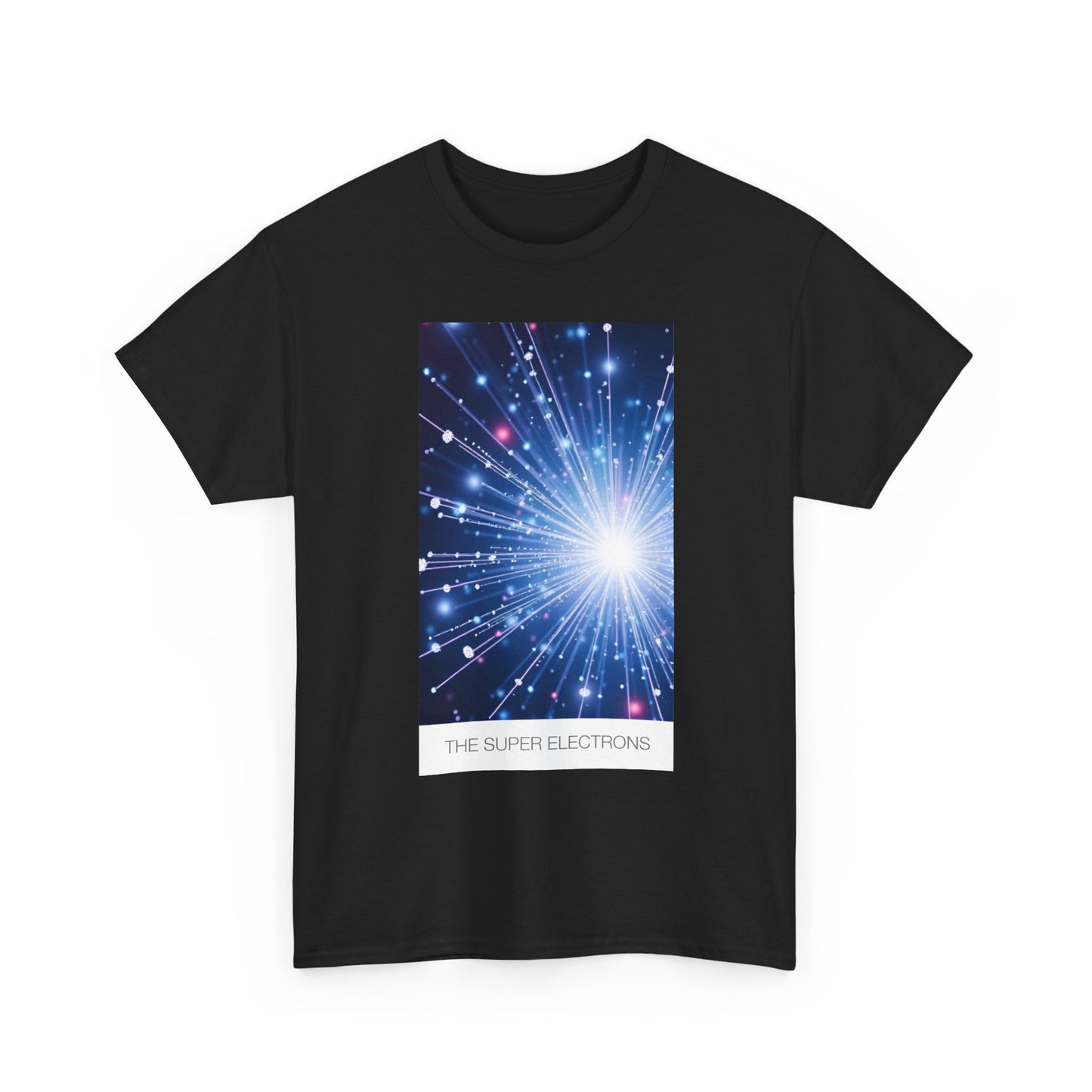 Cosmic Light Unisex Heavy Cotton Tee, Graphic Tee, Trendy Shirt, Casual Wear, Space Art Apparel, Gift for Space Lovers