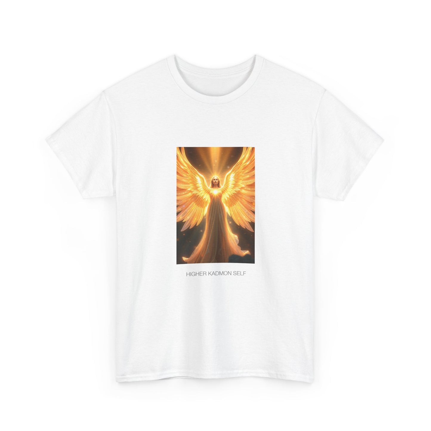 Angel Wings Unisex Heavy Cotton Tee | Spiritual Gift, Casual Wear, Festival Shirt, Inspirational Gift, Daily Comfort
