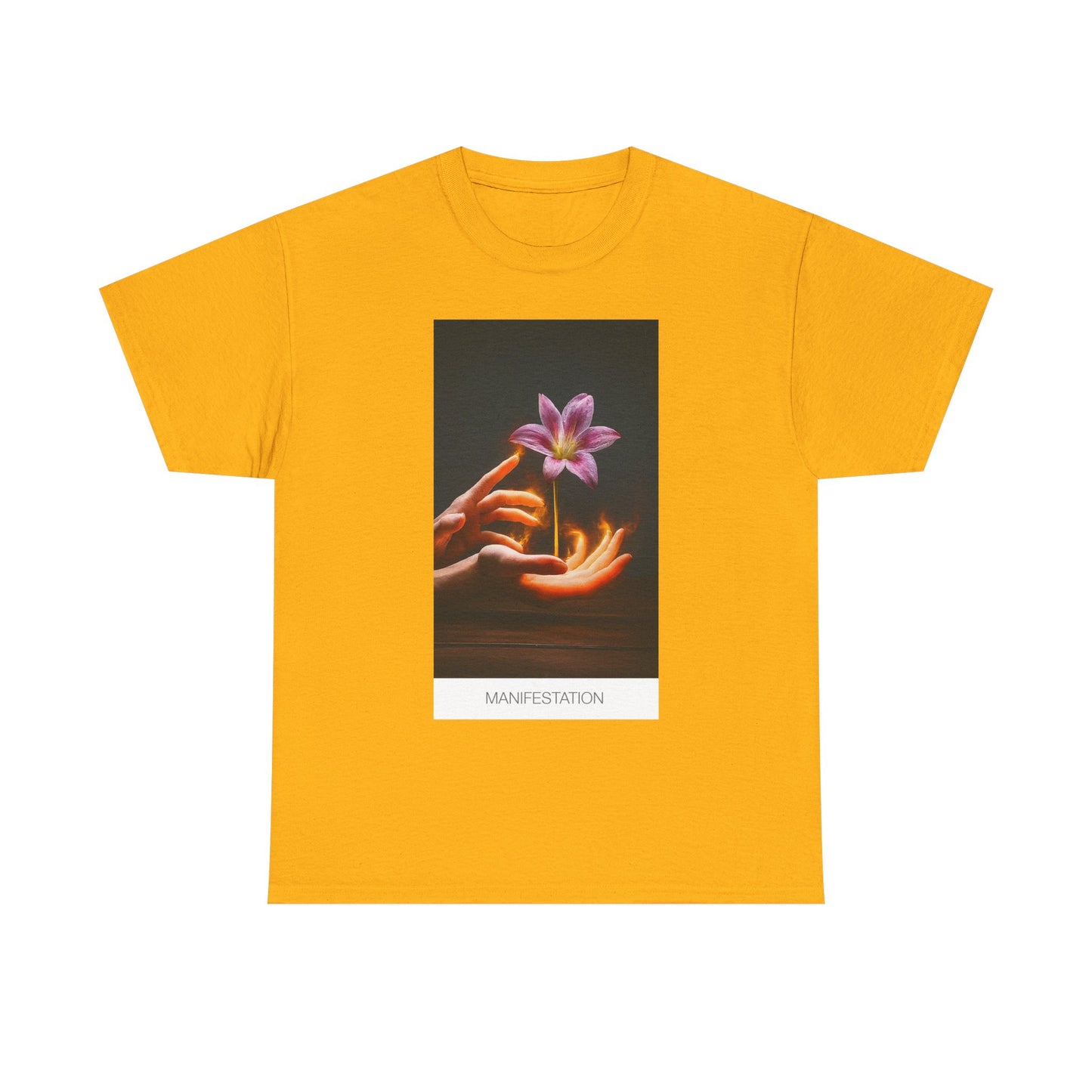 Manifestation Unisex Heavy Cotton Tee, Inspirational Shirt, Spiritual Gift, Positive Energy, Affirmation T-Shirt, Mindfulness Apparel