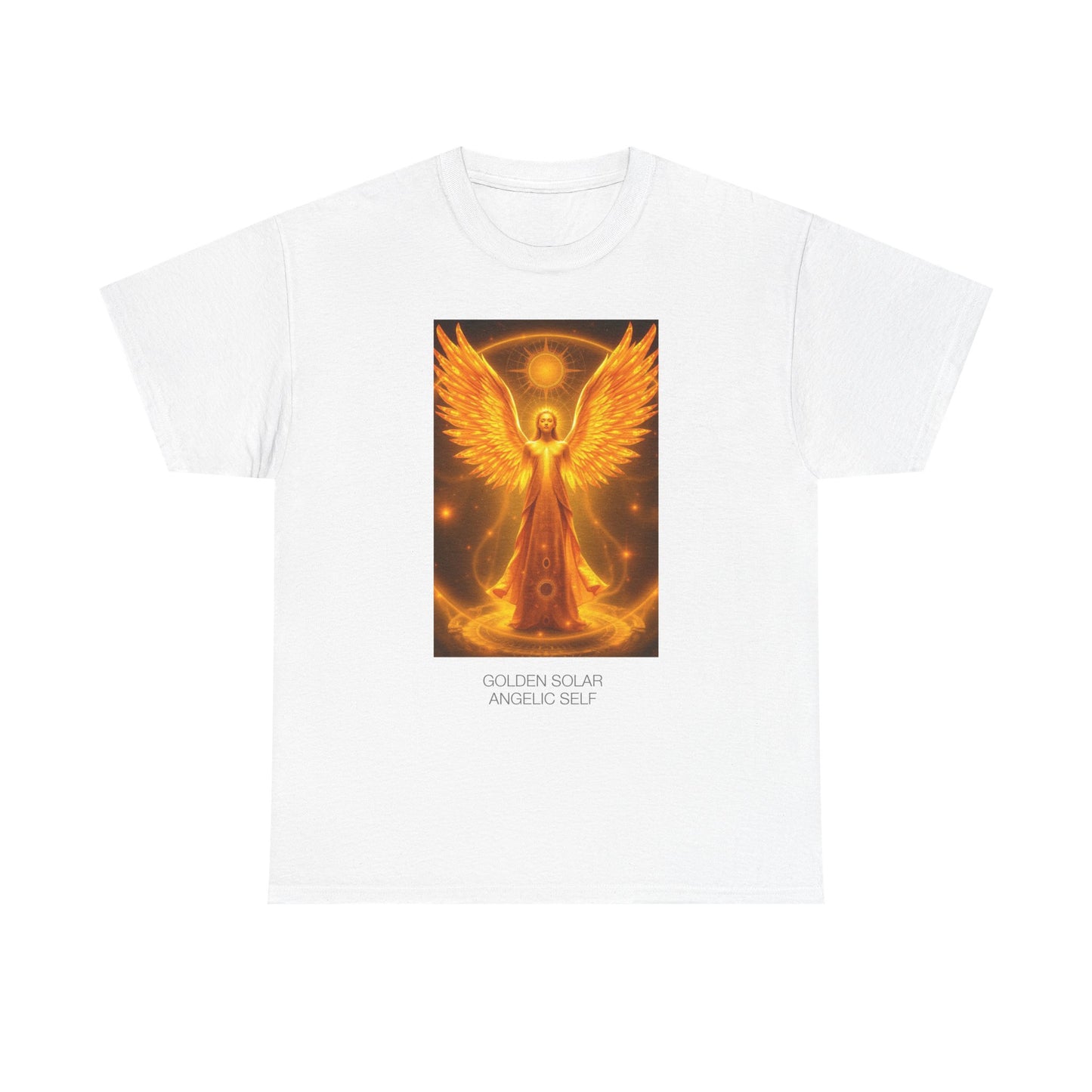 Angelic Self Graphic Tee, Spiritual T-Shirt, Gift for Angel Lovers, Positive Vibe Cotton Tee, Unisex Apparel for Mindfulness