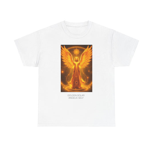 Angelic Self Graphic Tee, Spiritual T-Shirt, Gift for Angel Lovers, Positive Vibe Cotton Tee, Unisex Apparel for Mindfulness