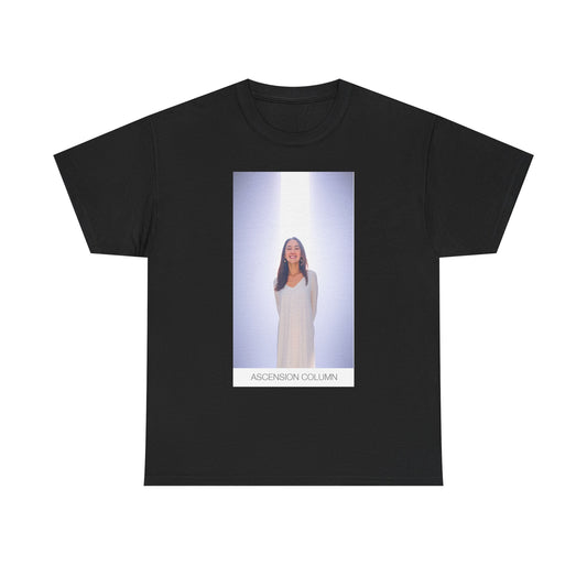 Ascension Column Unisex Heavy Cotton Tee, Spiritual T-Shirt, Consciousness Apparel, Gift for Yogis, Meditation Tee, Casual Wear