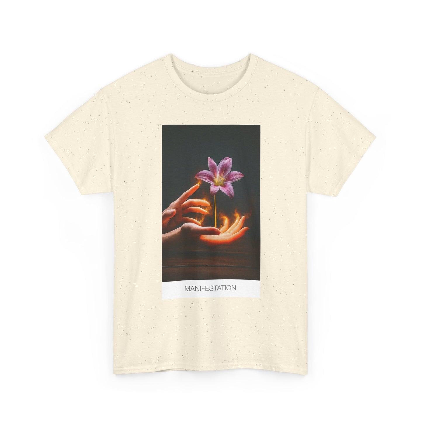 Manifestation Unisex Heavy Cotton Tee, Inspirational Shirt, Spiritual Gift, Positive Energy, Affirmation T-Shirt, Mindfulness Apparel