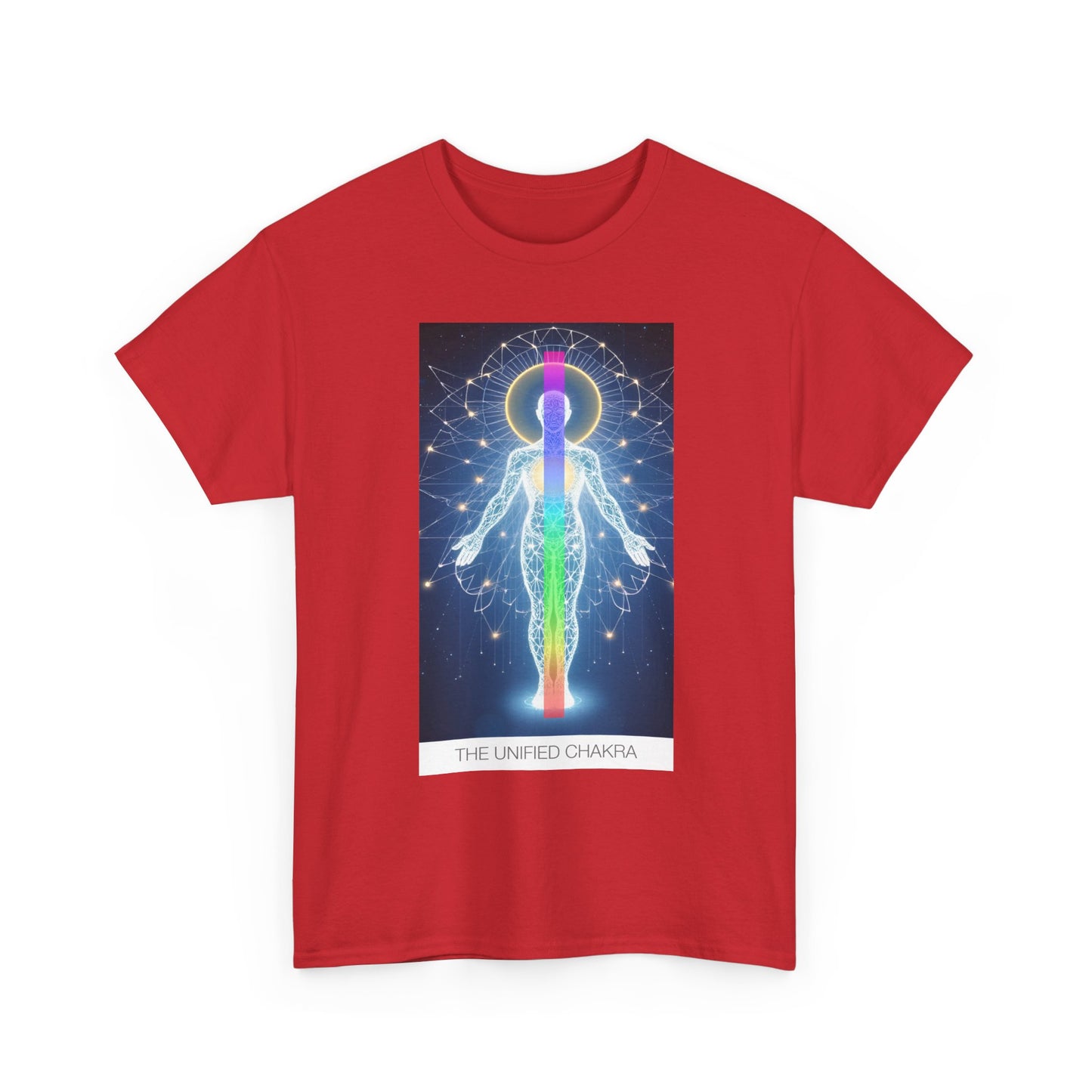 Chakra Energy Unisex Tee, Spiritual T-Shirt, Meditation Gear, Yoga Apparel, Gifts for Wellness, Chakra Art Tee