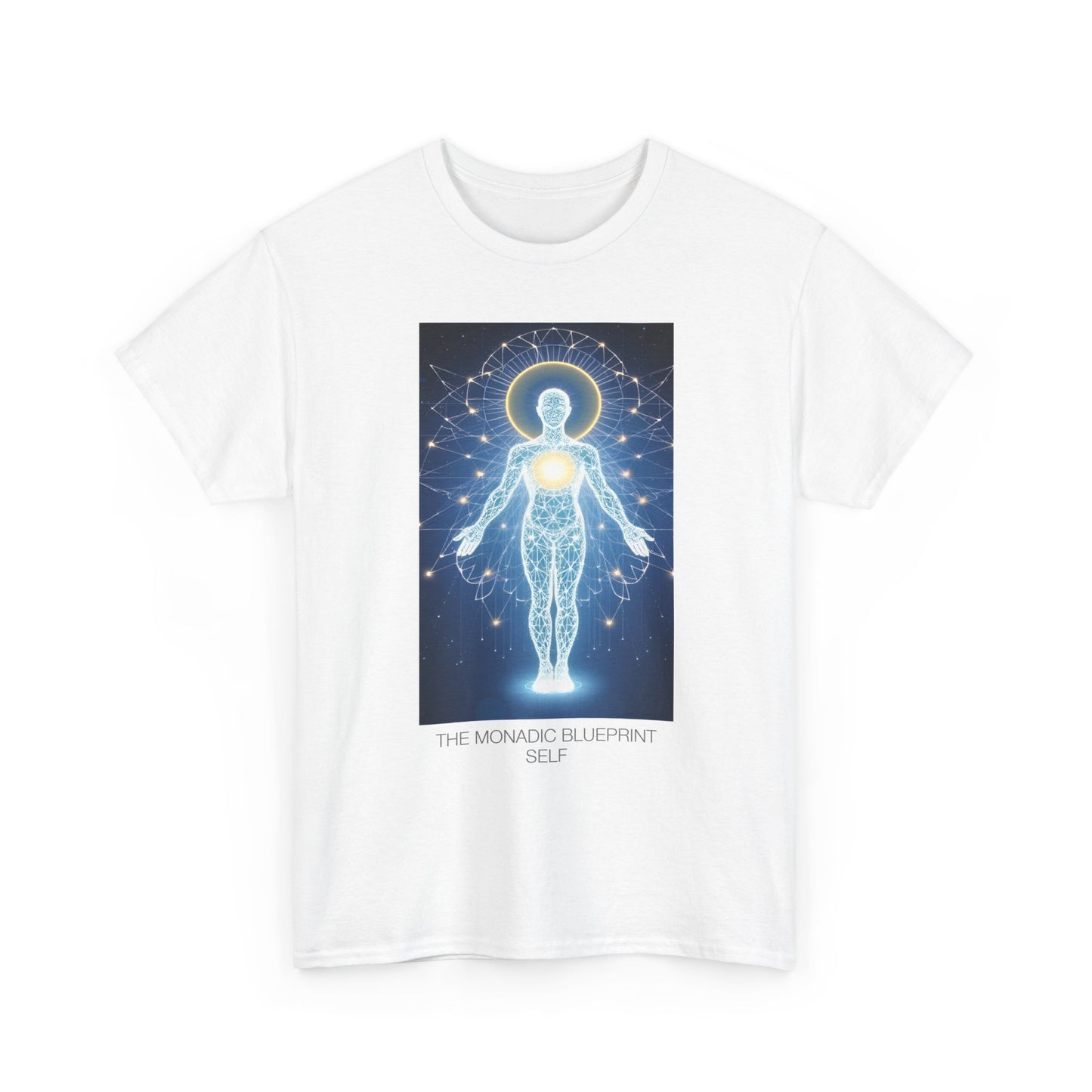 Cosmic Blueprint Tee - Spiritual Heavy Cotton Shirt, Unisex Graphic Tee, Meditation Apparel, Gift for Yogis