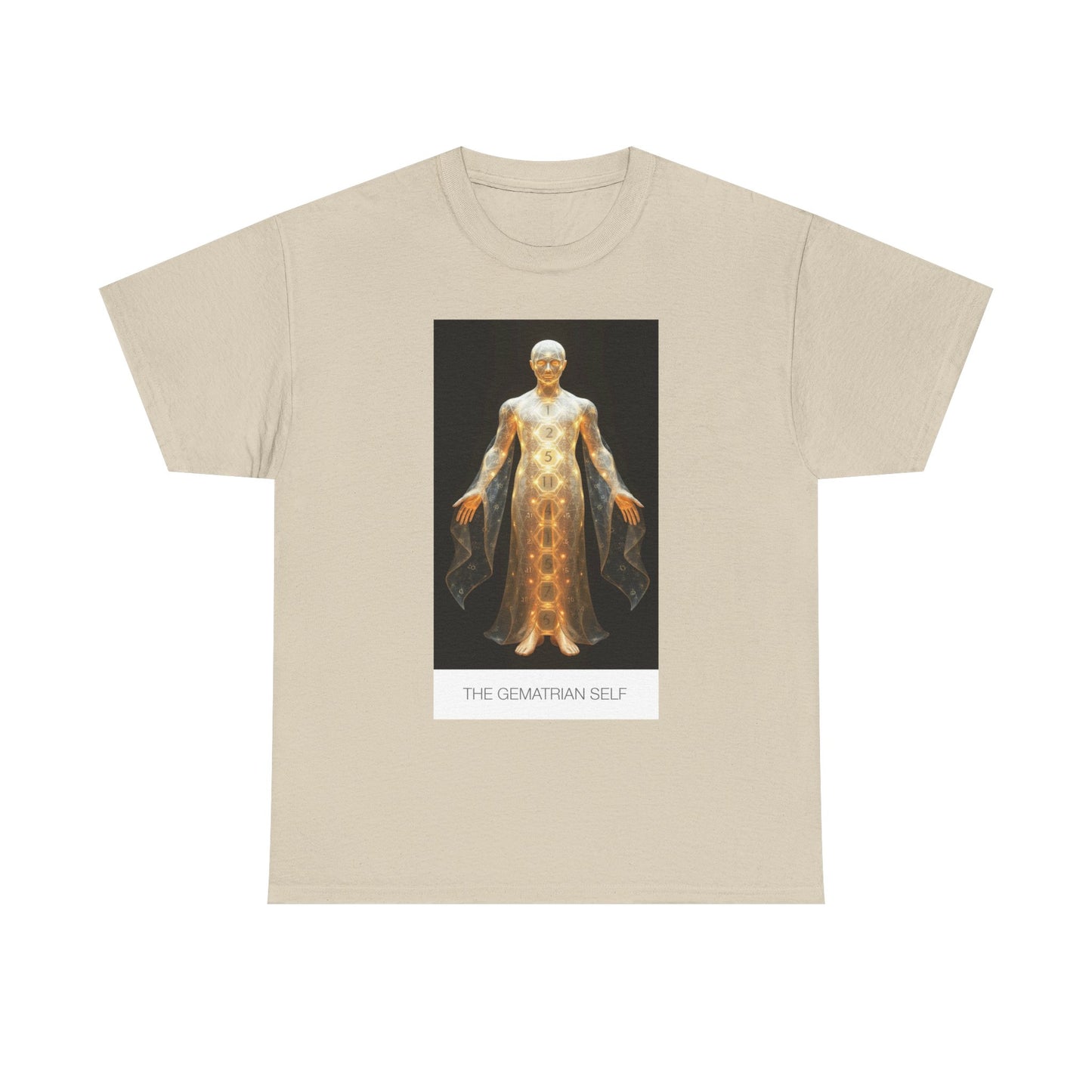 Celestial Self Tee | Unisex Heavy Cotton T-Shirt, Cosmic Graphic Shirt, Spiritual Wear, Unique Gift, Everyday Comfort