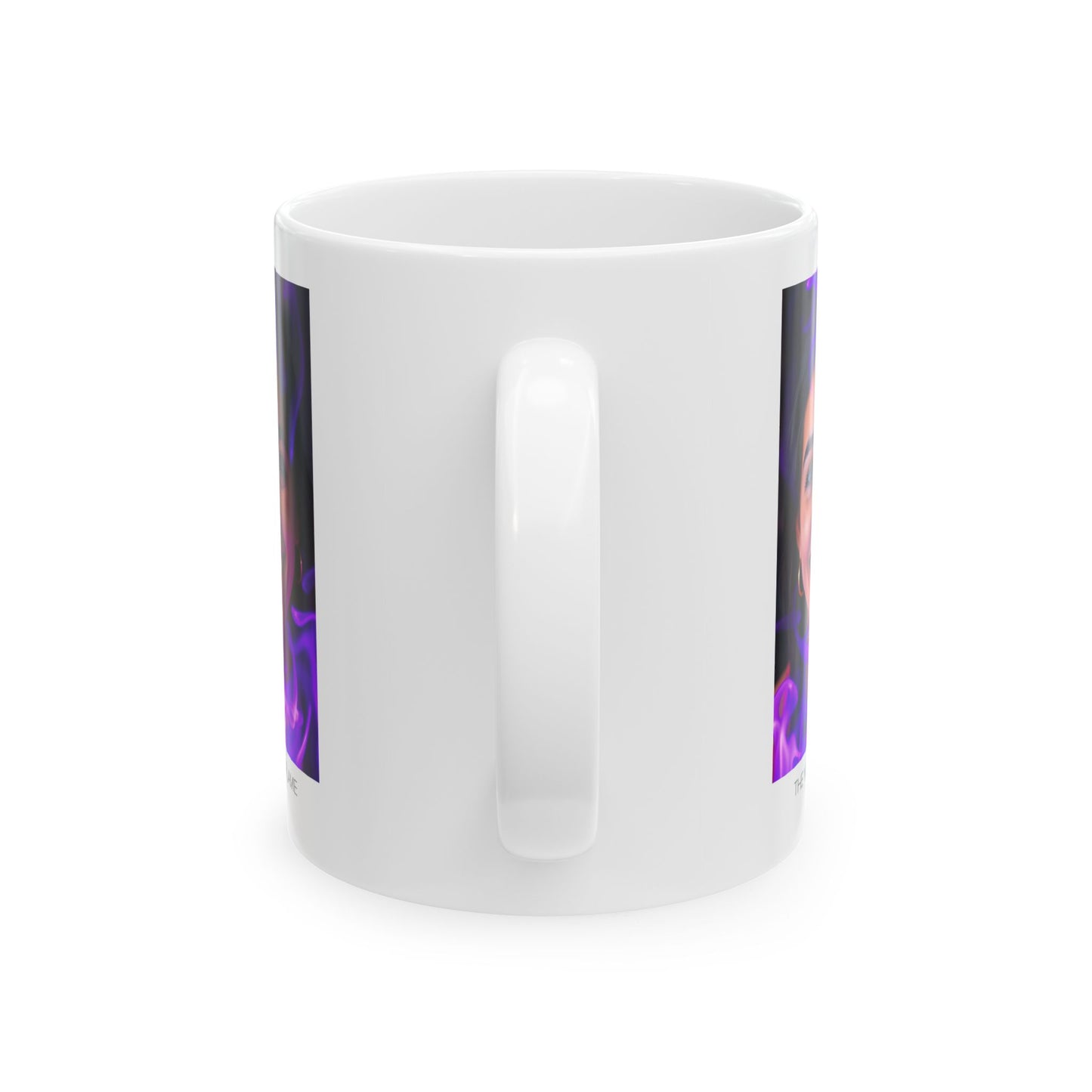 Violet Flame Ceramic Mug Set, Artistic Coffee Cup, Unique Gift, Modern Kitchen Decor, Home or Office Use, Birthday, Inspirational