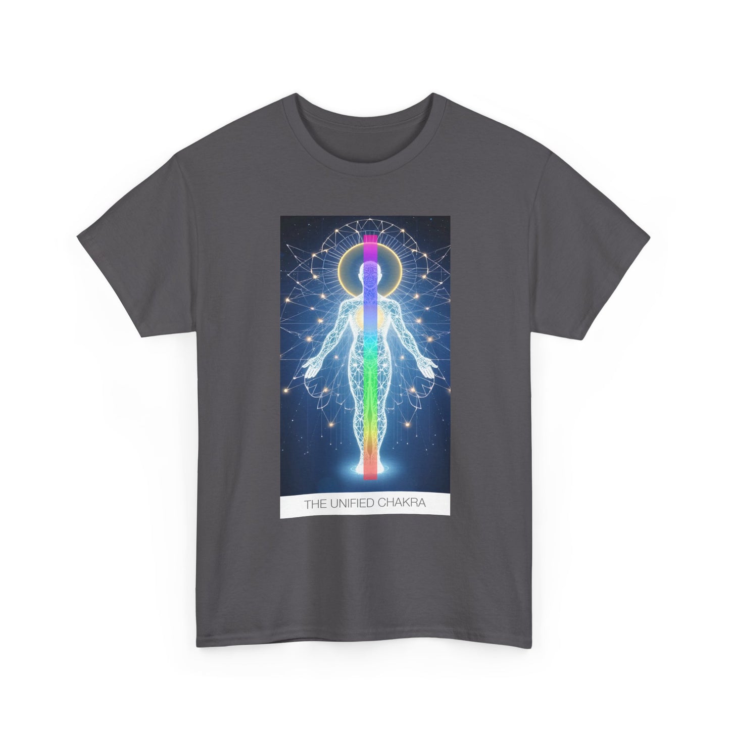 Chakra Energy Unisex Tee, Spiritual T-Shirt, Meditation Gear, Yoga Apparel, Gifts for Wellness, Chakra Art Tee